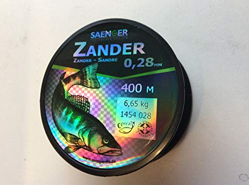 Specitec " ZANDER " Schnur Ø 0,28mm -Farbe: Sand transparent - Angelschnur monofil Zielfischschnur von Specitec