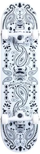 Speed Demons Unisex – Erwachsene Bandana Skateboard, Weiß, 7.75" Speed Demons Unisex – Erwachsene Bandana Skateboard, Weiß, 7.75" von Speed Demons