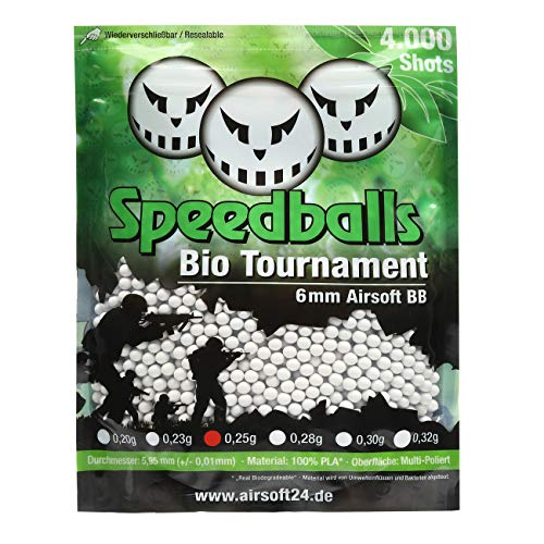 Speedballs Bio Tournament BBS 0.25g 4.000er Beutel Weiss von Speedballs