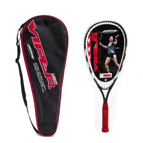 Speedminton Racket Viper Light Crossmintonschläger Erwachsene, Unisex, Rot/Orange/Weiß/Schwarz, 58,5 von Speedminton