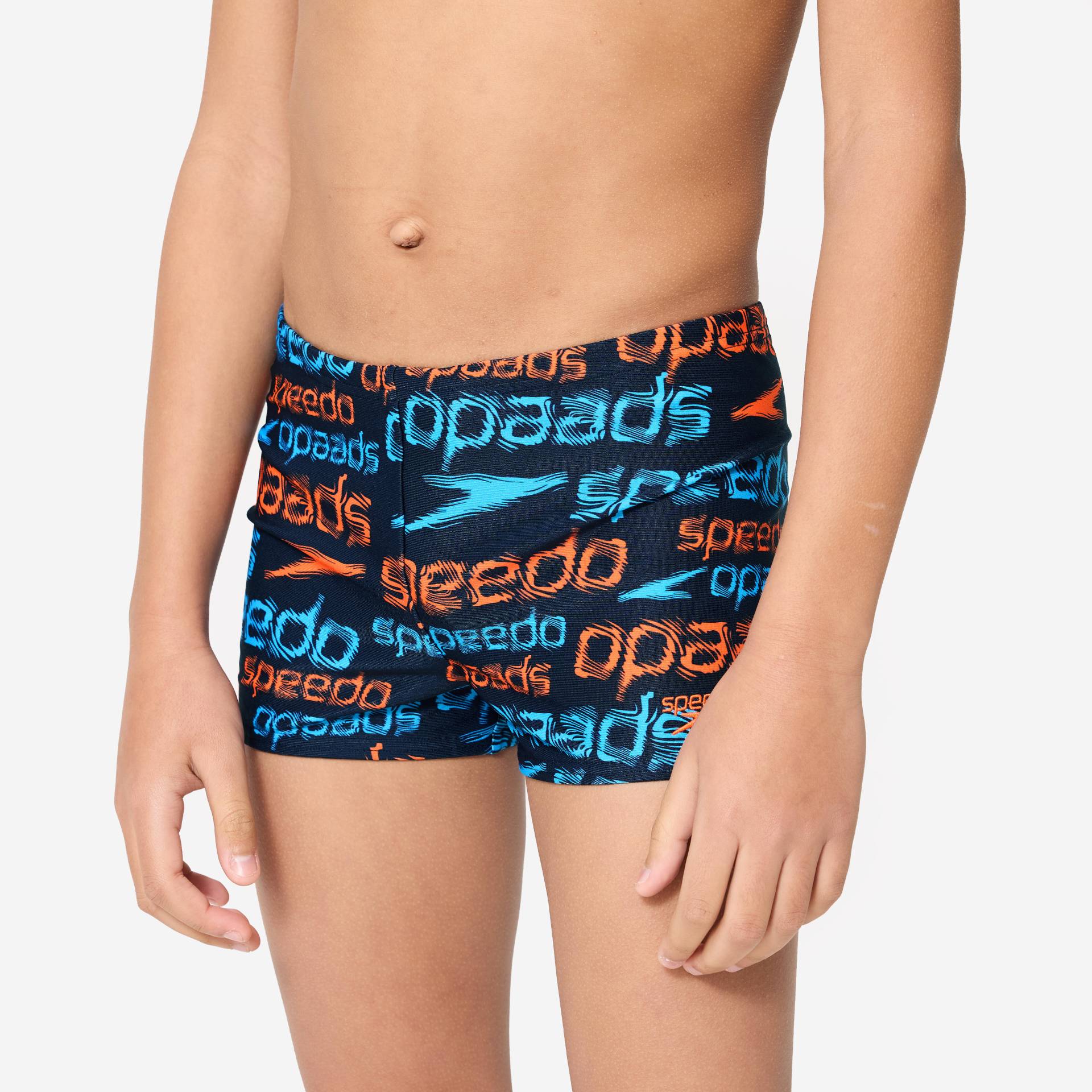 Badehose Boxer Jungen - Speedo blau/orange von Speedo