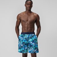 Bondi Bedruckte Badeshorts 50 cm Blau für Herren von Speedo