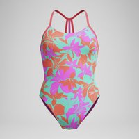 Club Training Bedruckter Lane Line Back Badeanzug Pink/Grün für Mädchen Club Training Bedruckter Lane Line Back Badeanzug Pink/Grün für Mädchen von Speedo