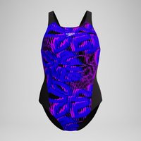 Club Training Bedruckter Recordback-Badeanzug Schwarz/Blau für Damen Club Training Bedruckter Recordback-Badeanzug Schwarz/Blau für Damen von Speedo