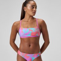 Club Training Bedrucktes Crossback-Bikinioberteil Pink/Grün für Damen Club Training Bedrucktes Crossback-Bikinioberteil Pink/Grün für Damen von Speedo