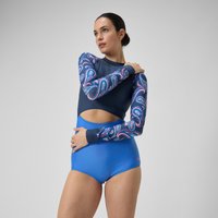 Damen Langarm-Badeanzug mit extra tiefem Beinausschnitt Marineblau/Blau Damen Langarm-Badeanzug mit extra tiefem Beinausschnitt Marineblau/Blau von Speedo