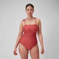 Damen Shaping-Bandeau-Badeanzug Rot von Speedo