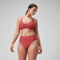 Damen Shaping-Bikinihose mit hohem Bund Rot von Speedo