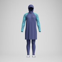 Dreiteiliger Badeanzug Blau/Grün für Damen Dreiteiliger Badeanzug Blau/Grün für Damen von Speedo