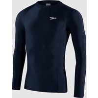 Essential Rash-Top mit langen Ärmeln für Herren Marineblau/Weiß von Speedo