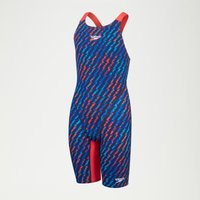 Fastskin Junior Endurance+ Kneeskin-Schwimmanzug mit offenem Rücken für Mädchen Blau/Rot Fastskin Junior Endurance+ Kneeskin-Schwimmanzug mit offenem Rücken für Mädchen Blau/Rot von Speedo