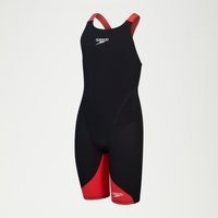 Fastskin Junior LZR Ignite Kneeskin-Schwimmanzug für Mädchen Schwarz/Rot von Speedo