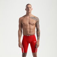 Fastskin LZR Pure Intent 2.0 Hochtaillierte Schwimmhose für Herren Rot/Weiß von Speedo