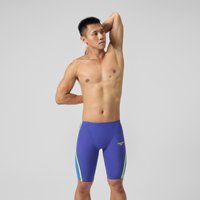 Fastskin LZR Pure Intent 2.0 Schwimmhose mit hohem Bund Blau/Gelb für Herren von Speedo