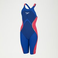 Fastskin LZR Pure Intent Schwimmanzug mit offenem Rücken Blau/Rot für Damen von Speedo