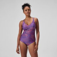 Formender Badeanzug mit V-Ausschnitt Pink/Orange für Damen Formender Badeanzug mit V-Ausschnitt Pink/Orange für Damen von Speedo