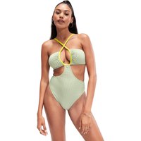Grüner FLU3NTE Vichy-Badeanzug mit Cut-Out Grüner FLU3NTE Vichy-Badeanzug mit Cut-Out von Speedo