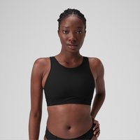 Hochgeschlossenes einfarbiges Crop-Top für Damen Dunkelgrau Hochgeschlossenes einfarbiges Crop-Top für Damen Dunkelgrau von Speedo