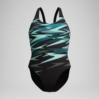 HyberBoom Placement-Badeanzug Dunkelpetrol/Grün für Damen HyberBoom Placement-Badeanzug Dunkelpetrol/Grün für Damen von Speedo