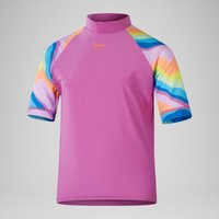 Mädchen Kurzarm-Sonnentop mit Print Pink Mädchen Kurzarm-Sonnentop mit Print Pink von Speedo