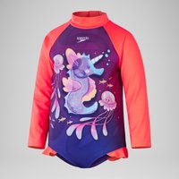 Mädchen Langärmeliger Badeanzug mit Rüschen Lila/Pink Mädchen Langärmeliger Badeanzug mit Rüschen Lila/Pink von Speedo