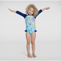 Langärmliger Badeanzug mit Rüschen Lila/Blau für Kleinkinder (Mädchen) von Speedo