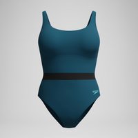 LuniaGlow Formender Badeanzug Dunkelpetrol/Schwarz für Damen von Speedo