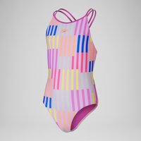 Mädchen Badeanzug mit Print und doppelten Trägern Pink Mädchen Badeanzug mit Print und doppelten Trägern Pink von Speedo