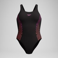 Placement-Muscleback-Badeanzug Schwarz/Pink für Damen Placement-Muscleback-Badeanzug Schwarz/Pink für Damen von Speedo