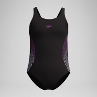 Placement-Muscleback-Badeanzug Schwarz/Pink für Mädchen Placement-Muscleback-Badeanzug Schwarz/Pink für Mädchen von Speedo