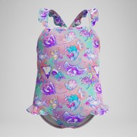 Rüschen-Badeanzug mit Digitaldruck und dünnen Trägern Pink/Violett für Mädchen Rüschen-Badeanzug mit Digitaldruck und dünnen Trägern Pink/Violett für Mädchen von Speedo