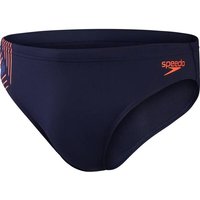 SPEEDO Badehose TECH PNL 7CM BRF AM NAVY/ORANGE von Speedo