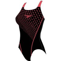 SPEEDO Damen Badeanzug MEDLEY LOGO MDLT AF BLK/RED von Speedo