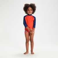 Schwimmlern-Essential Unisex Rash-Top für Kleinkinder Blau/Koralle Schwimmlern-Essential Unisex Rash-Top für Kleinkinder Blau/Koralle von Speedo