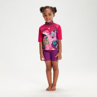 Schwimmlern-Sonnenschutz-Top und Shorts für Mädchen im Kleinkindalter Violett von Speedo