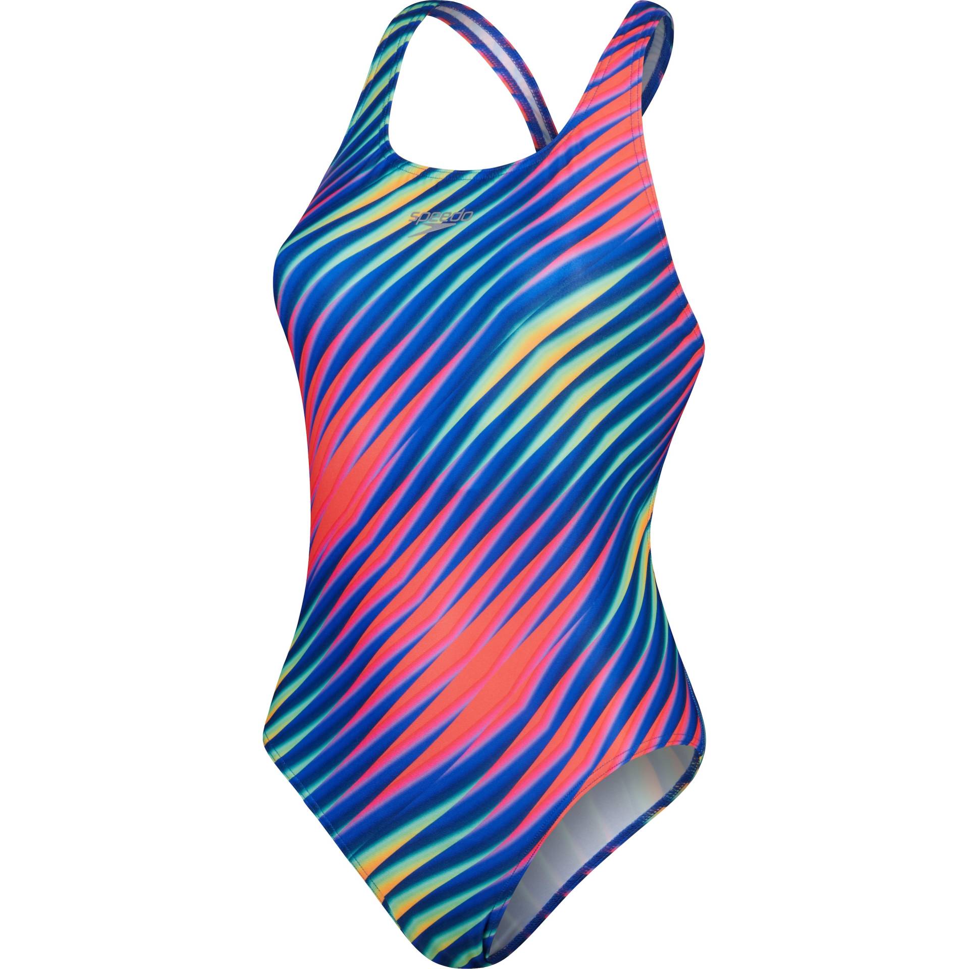 Speedo, Damen, Badeanzug, Allover Digital Powerback, Mehrfarbig, (W34/L38) von Speedo