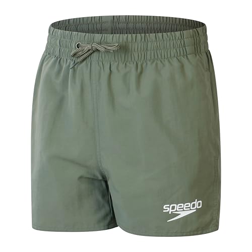 Speedo 13" Watershorts Schwimmshorts Schwimmhose Schnelltrocknend Komfort Chlorbeständig für Jungen, Landgrün, 12-13 Jahre von Speedo