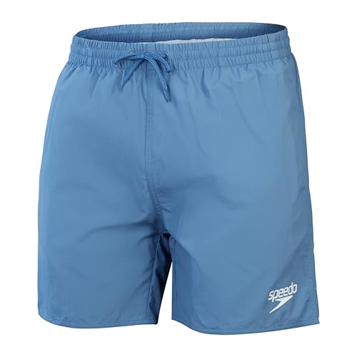 Speedo 16" Watershort Schwimmhose Schnelltrocknend Bequeme Passform Klassischer Stil Tunnelzugbund für Herren, Gewaschenes Blau, L von Speedo