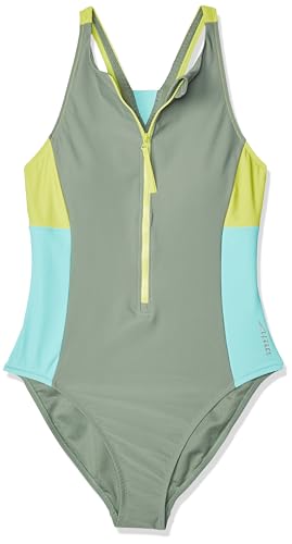 Speedo 800403416002S Zip Colorblock 1 Pc Soft Olive S von Speedo