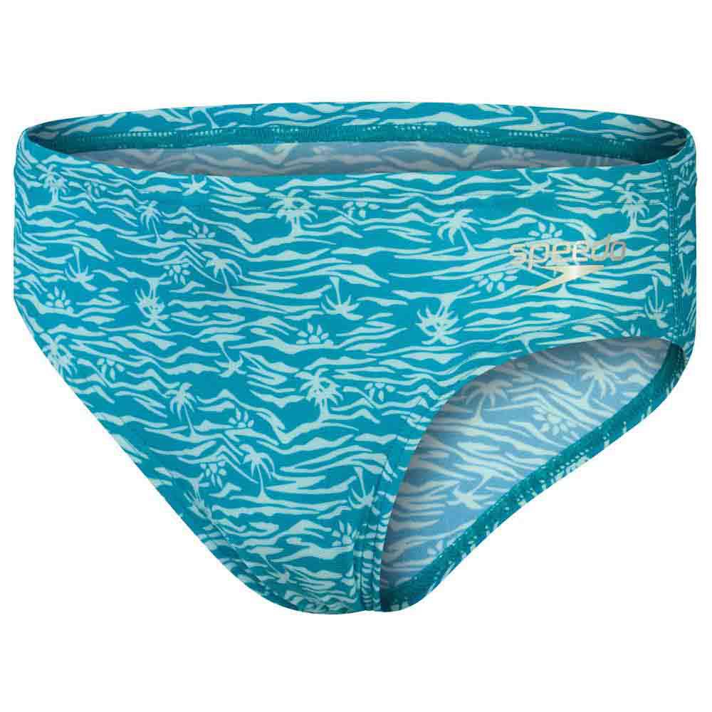 Speedo Allover 6.5 Cm Swimming Brief Mehrfarbig 13-14 Years Junge von Speedo