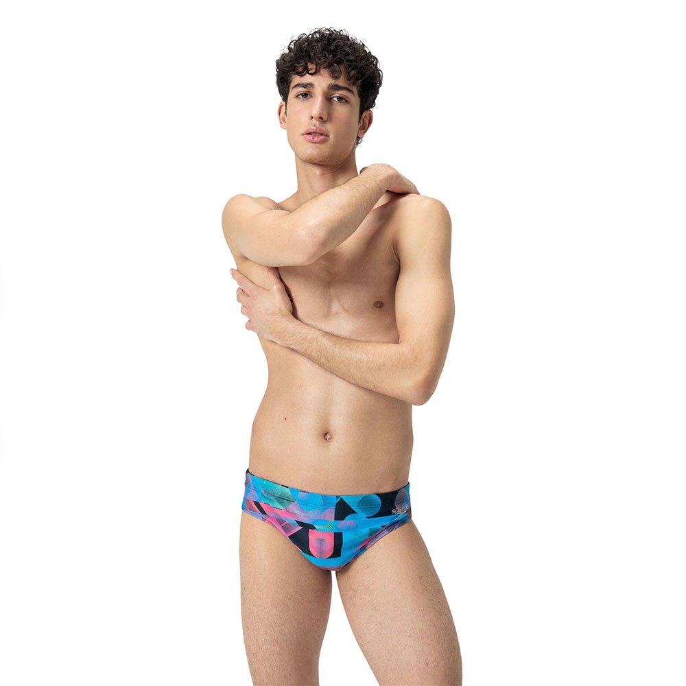 Speedo Allover Digi 7cm Swimming Brief Blau UK 38 Mann Speedo Allover Digi 7cm Swimming Brief Blau UK 38 Mann von Speedo