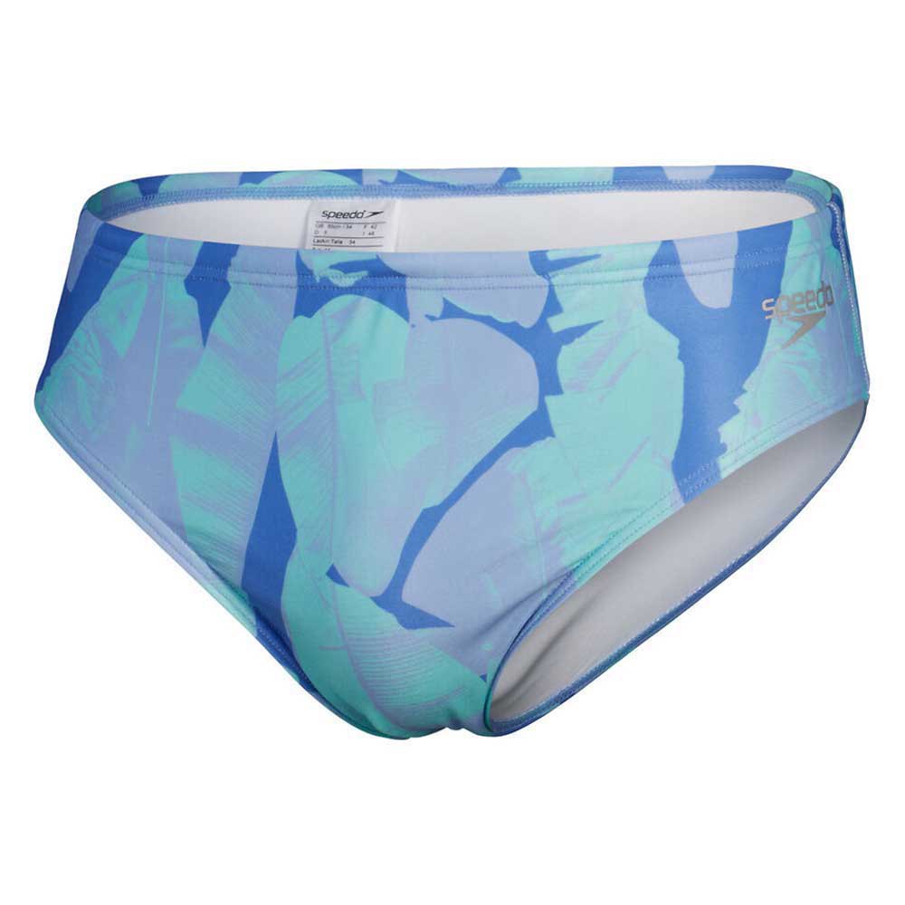 Speedo Allover Digital 8 Cm Swimming Brief Blau UK 30 Mann von Speedo