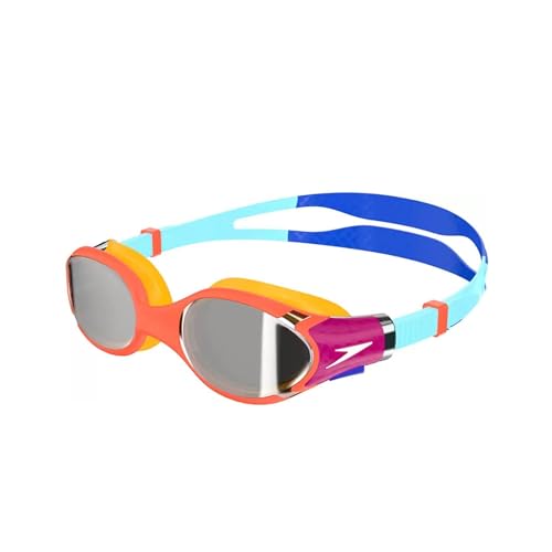 Speedo Biofuse 2.0 Mirror Schwimmbrille für Unisex Kinder, Orange/Blau, ONESZ Speedo Biofuse 2.0 Mirror Schwimmbrille für Unisex Kinder, Orange/Blau, ONESZ von Speedo