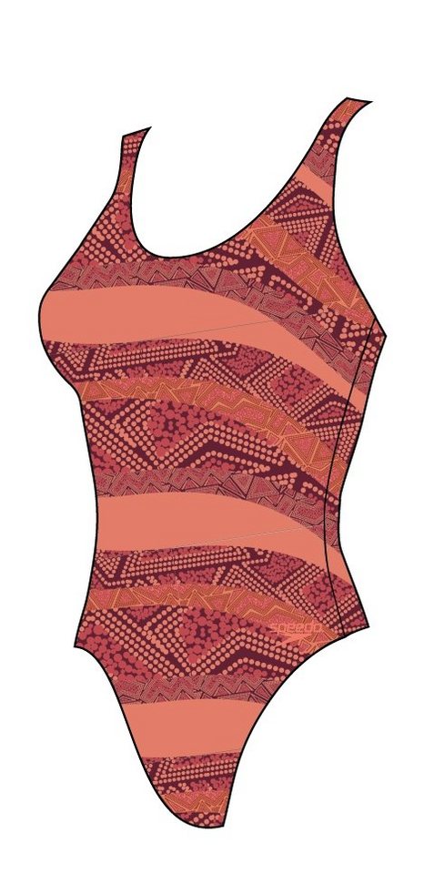 Speedo Badeanzug Deep Print Anzug Speedo Badeanzug Deep Print Anzug von Speedo