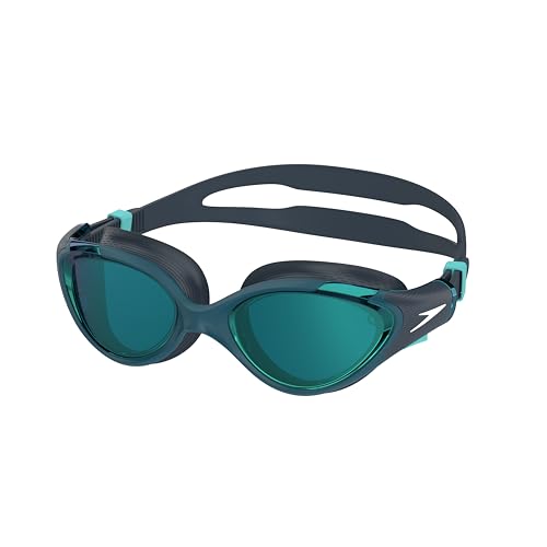 Speedo Biofuse 2.0 Mirror Swimming Goggles | Female Design | Patented Adjust Mechanism | Anti-Fog | Anti-Leak | Comfort Fit Schwimmbrille für Damen, Dark Teal/Cobalt/Emerald Mirror, One Size Speedo Biofuse 2.0 Mirror Swimming Goggles | Female Design | Patented Adjust Mechanism | Anti-Fog | Anti-Leak | Comfort Fit Schwimmbrille für Damen, Dark Teal/Cobalt/Emerald Mirror, One Size von Speedo