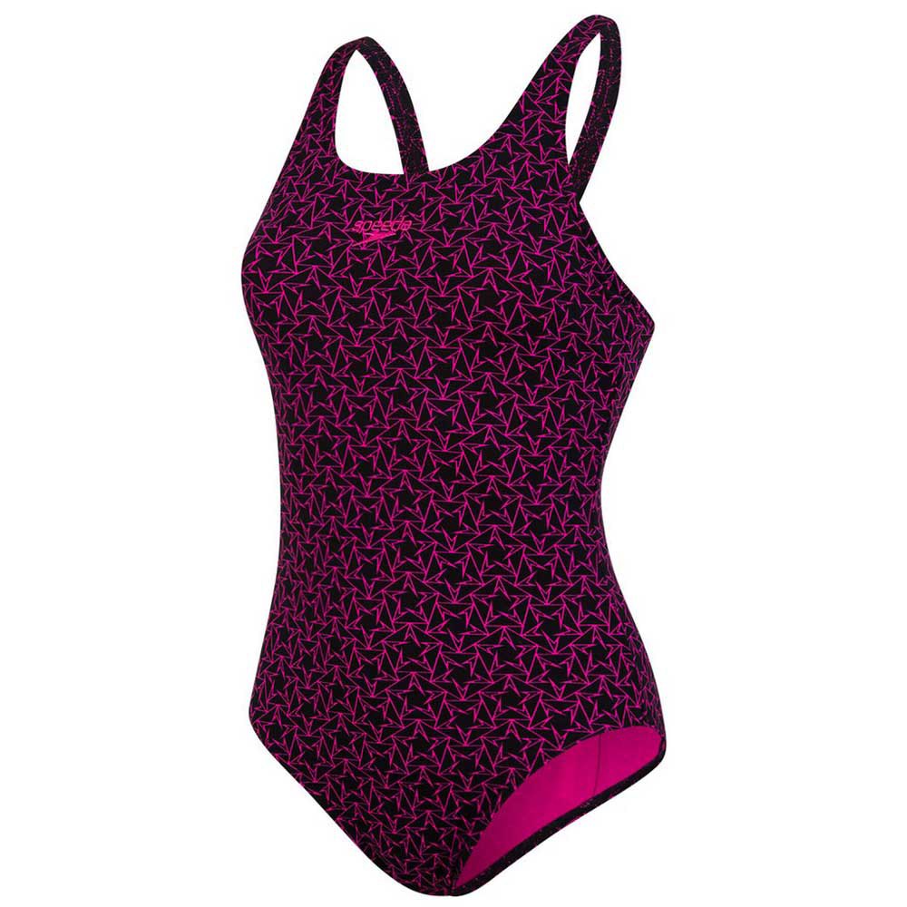 Speedo Boomstar Allover Muscleback Swimsuit Rosa UK 32 Frau von Speedo