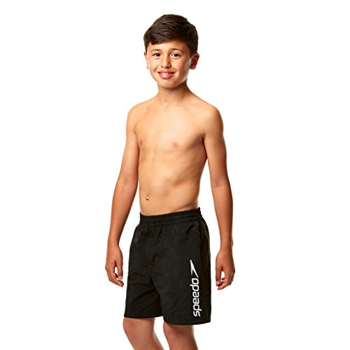 Speedo Jungen Watershorts Challenge 15 Zoll, Black, XS, 8-013257725XS von Speedo