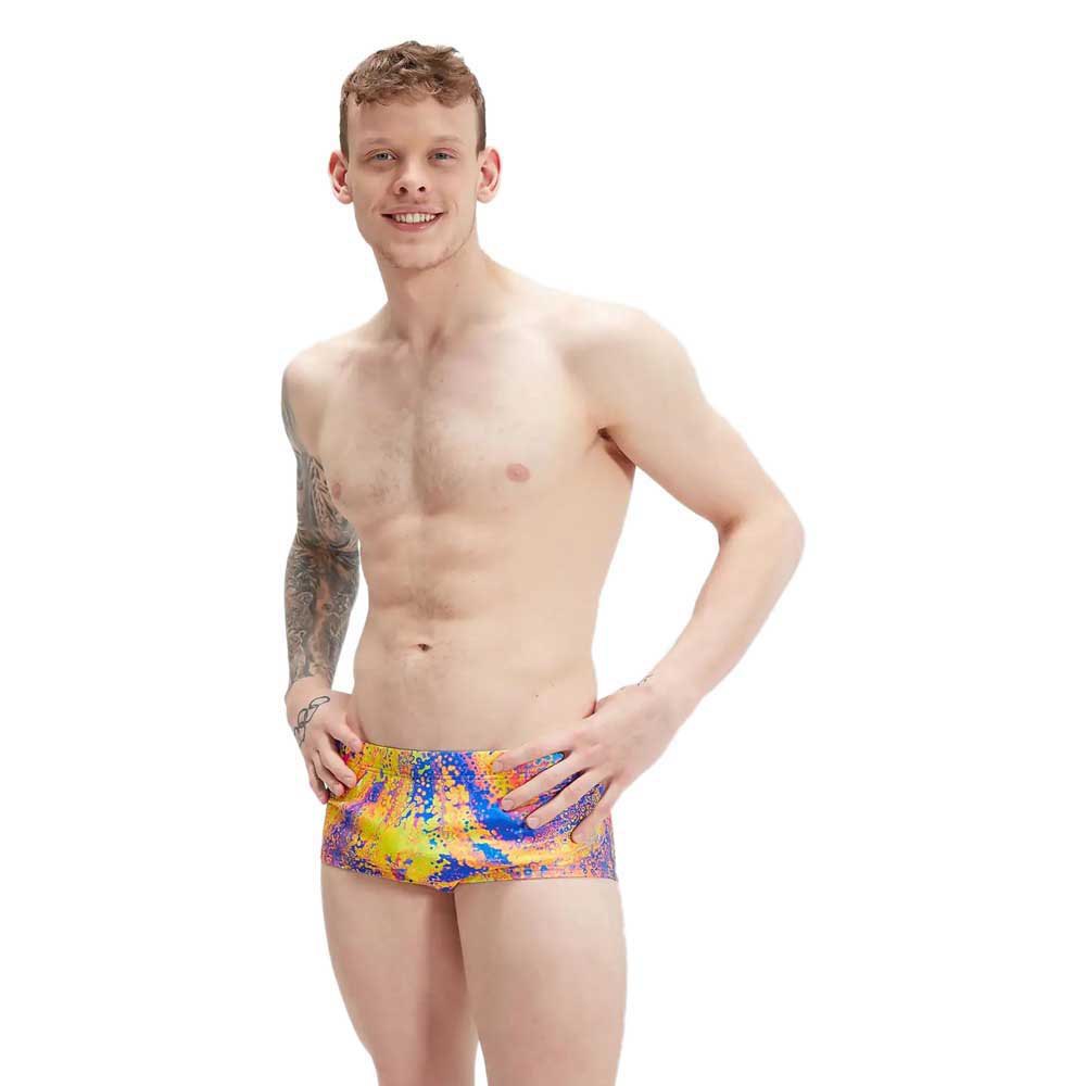 Speedo Club Training Allover 17 Cm Swimming Brief Mehrfarbig UK 38 Mann von Speedo