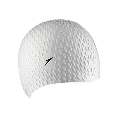 Speedo Unisex Erwachsene Bubble Bath Cap Schwimmkappe, Weiß, Einheitsgröße Speedo Unisex Erwachsene Bubble Bath Cap Schwimmkappe, Weiß, Einheitsgröße von Speedo