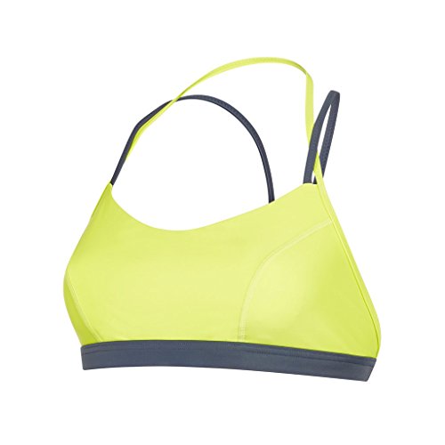 Speedo Damen Swimwear Ultra Fizz Crop Top, Lime Punch/Oxid Grey, XS, 8-11244B852 von Speedo